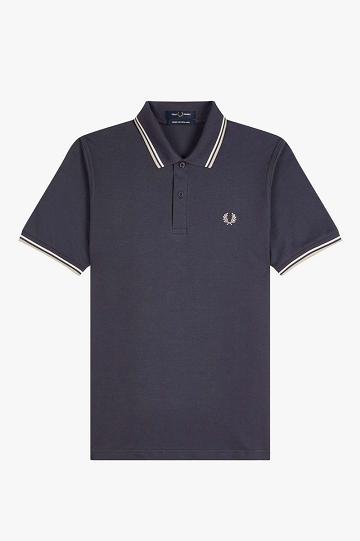 Deep Grey Fred Perry M12 Men's Polo Shirts | PH 1372CTVE